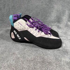 5.10 Five Ten Grandstone Climbing Shoes Purple Black Lace Men's Size 9.5 - New